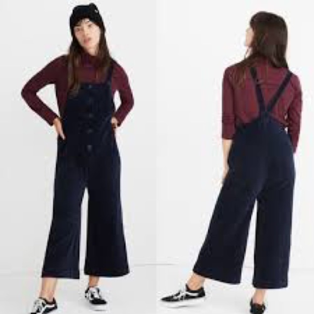 Madewell Texture & Thread Velour Corduroy Romper